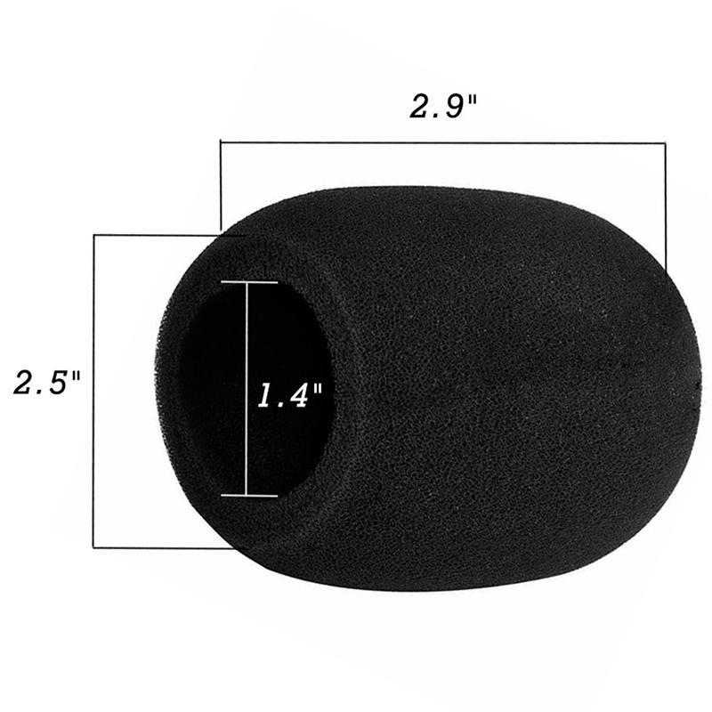 4 Pack Foam Mic Cover Handheld Microphone Windscreen, Quality Sponge Material Makes This the Perfect Pop Filter for your Mic. (4 Color)